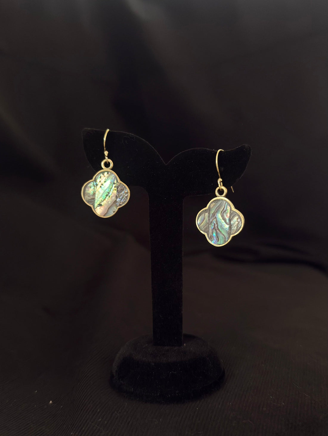 Clover Abalone Drop Earrings