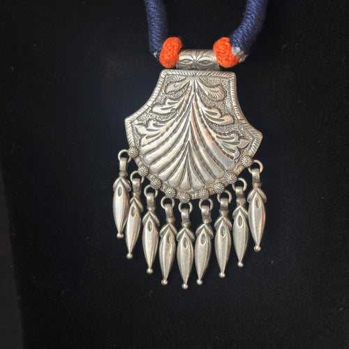 Shell Shield Drop Necklace