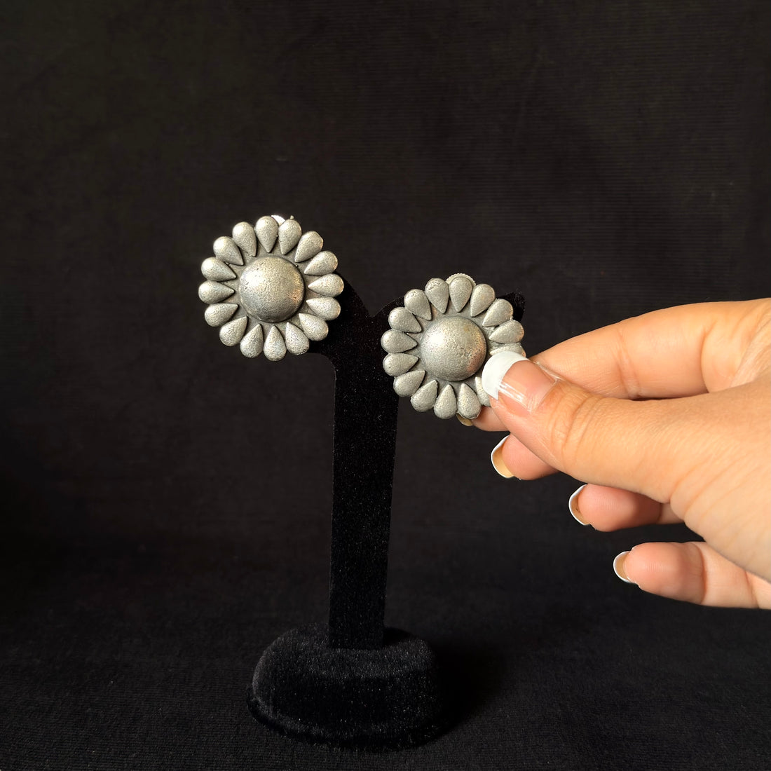 Sunflower Dome Statement Studs