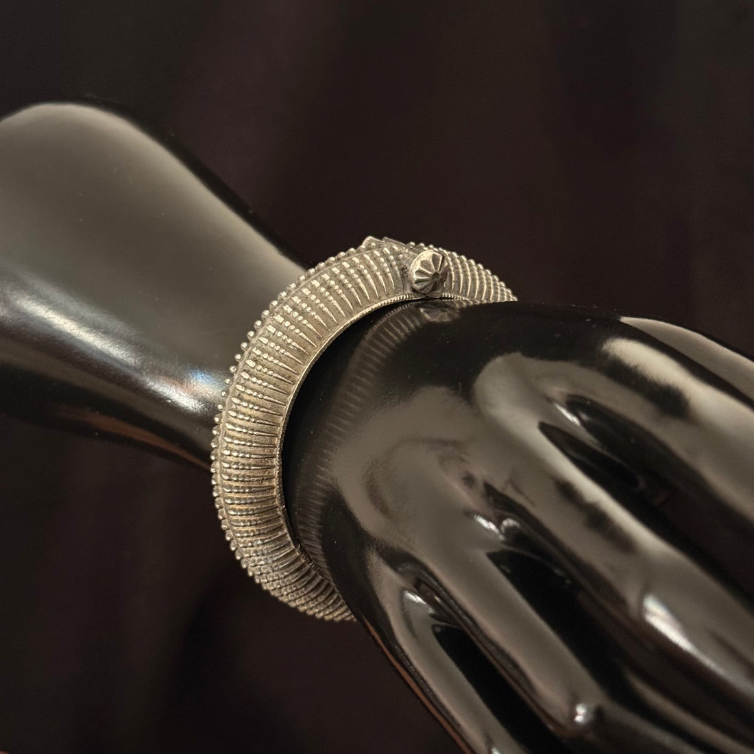 Ribbed Lock Cuff