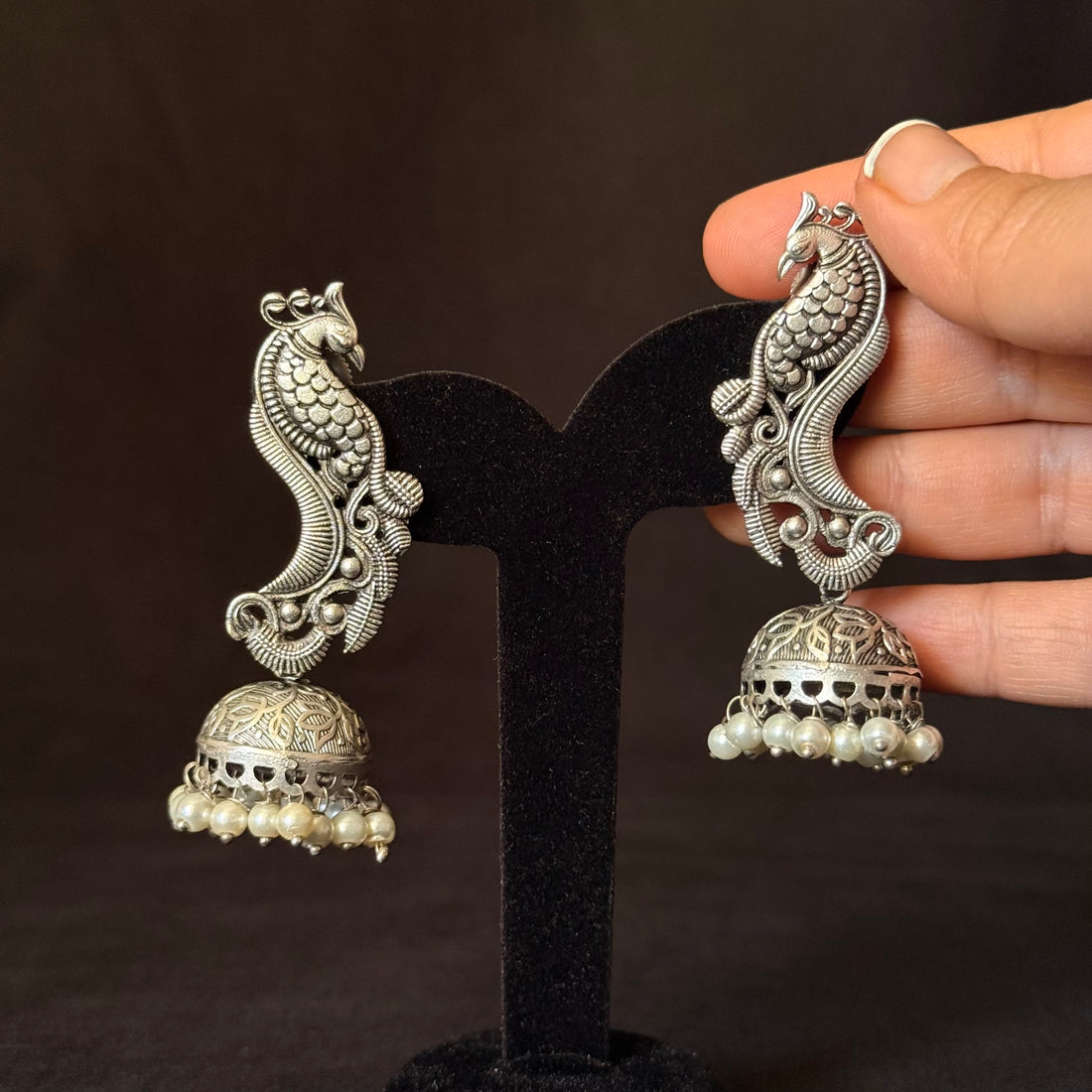 Peacock Jhumkas