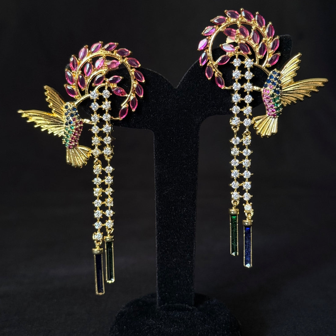 Hummingbird Cascade Earrings