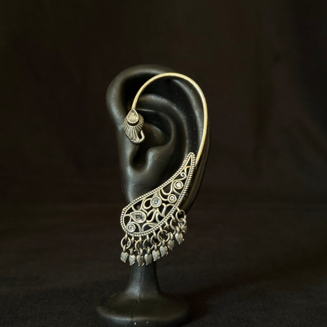 Crystal Paisley Ear Cuffs