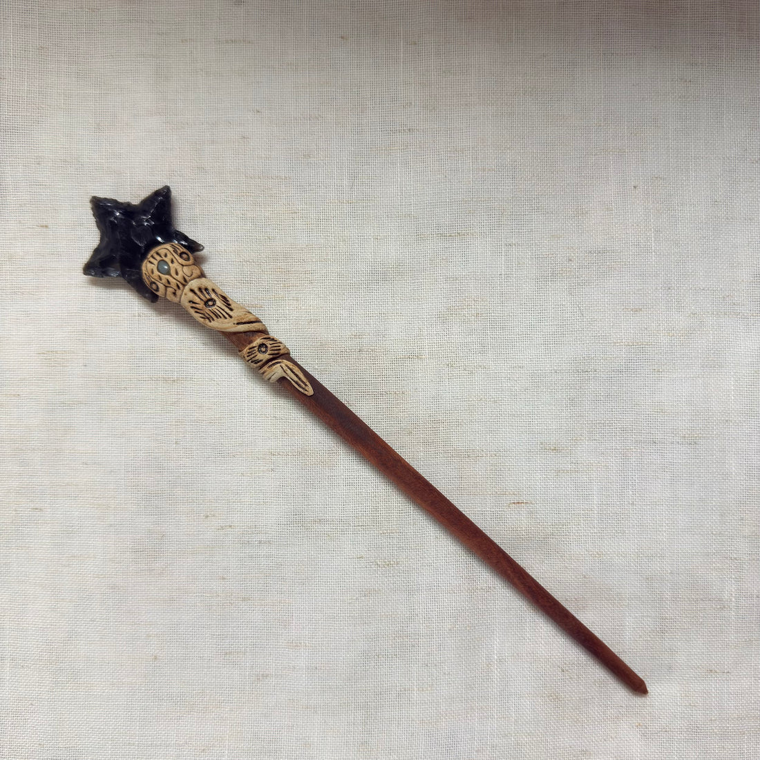 Star Wooden Hair Stick