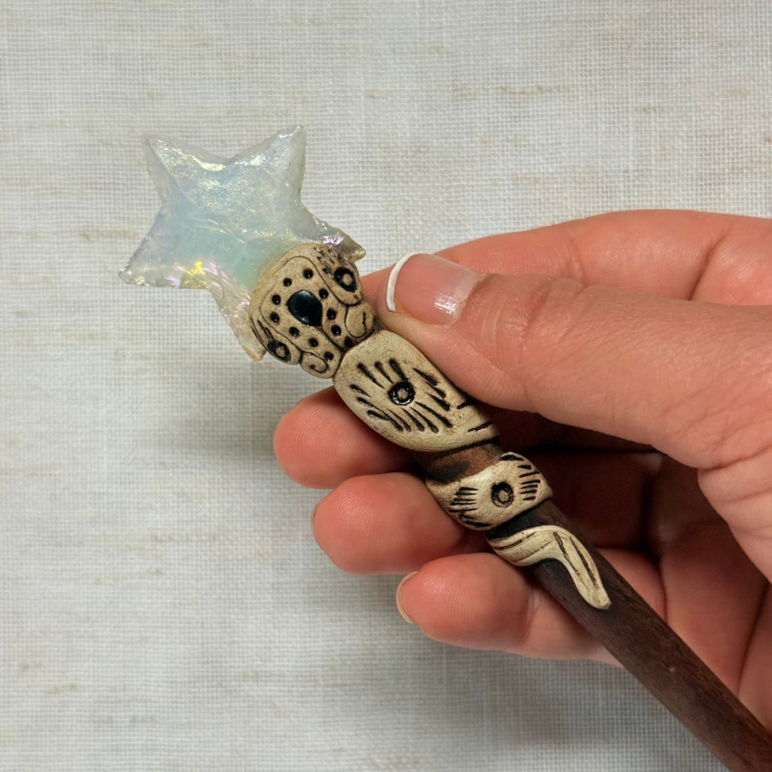 Star Wooden Hair Stick