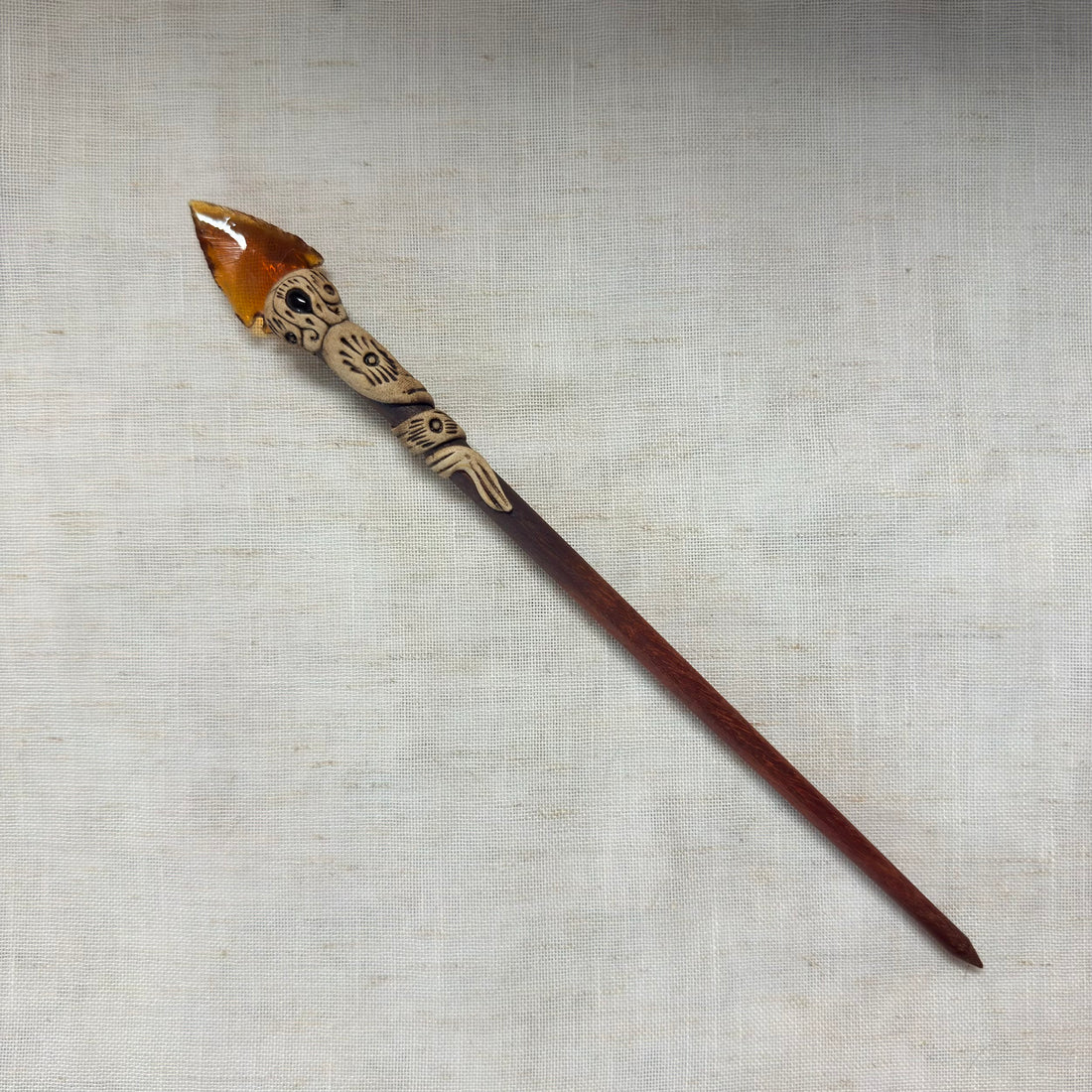 Mahogany Wooden Hair Stick
