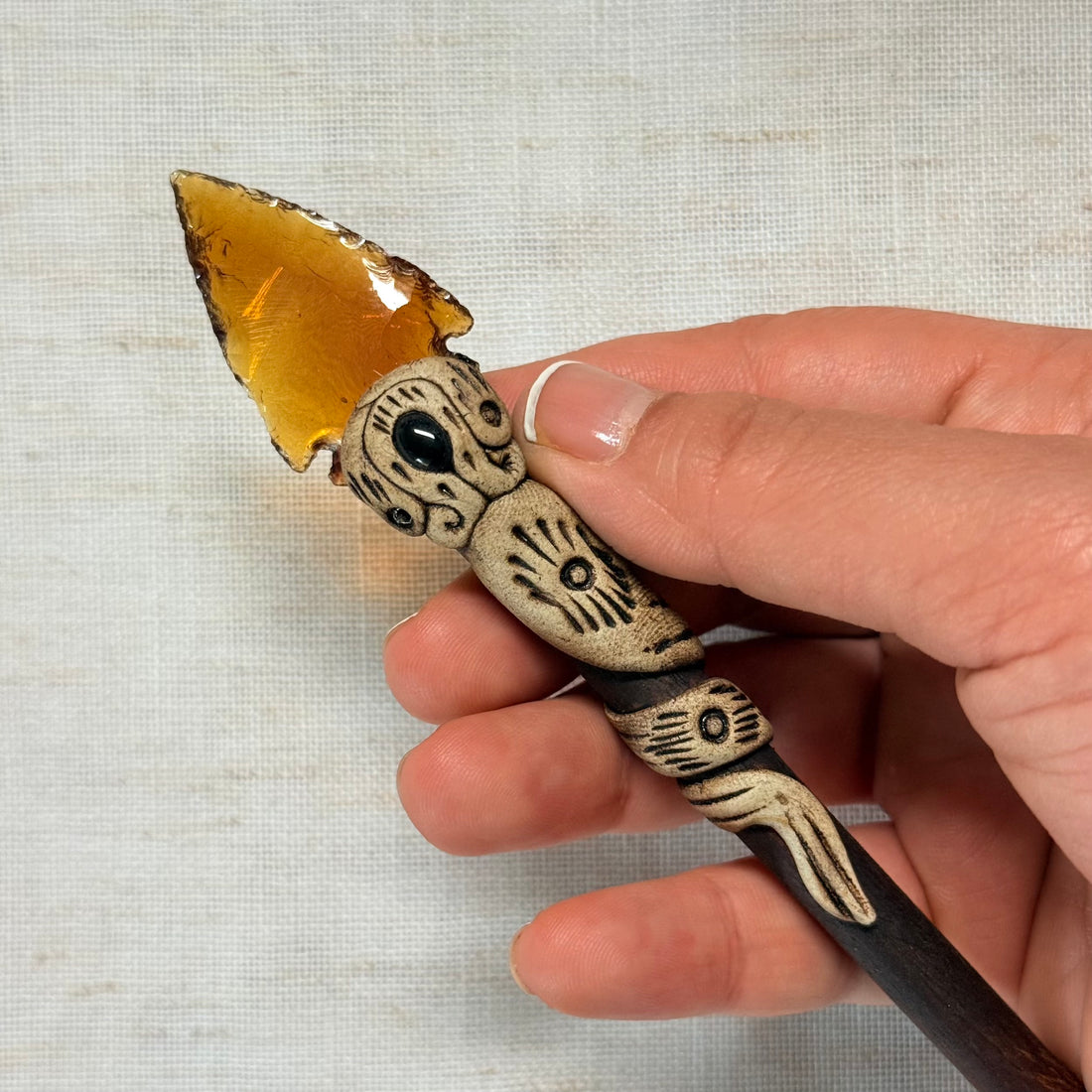 Mahogany Wooden Hair Stick