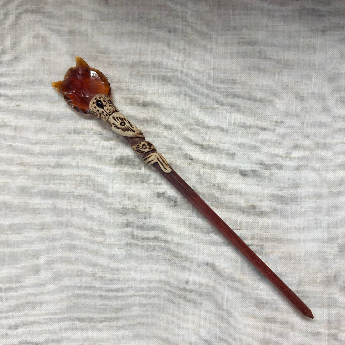 Mahogany Wooden Hair Stick