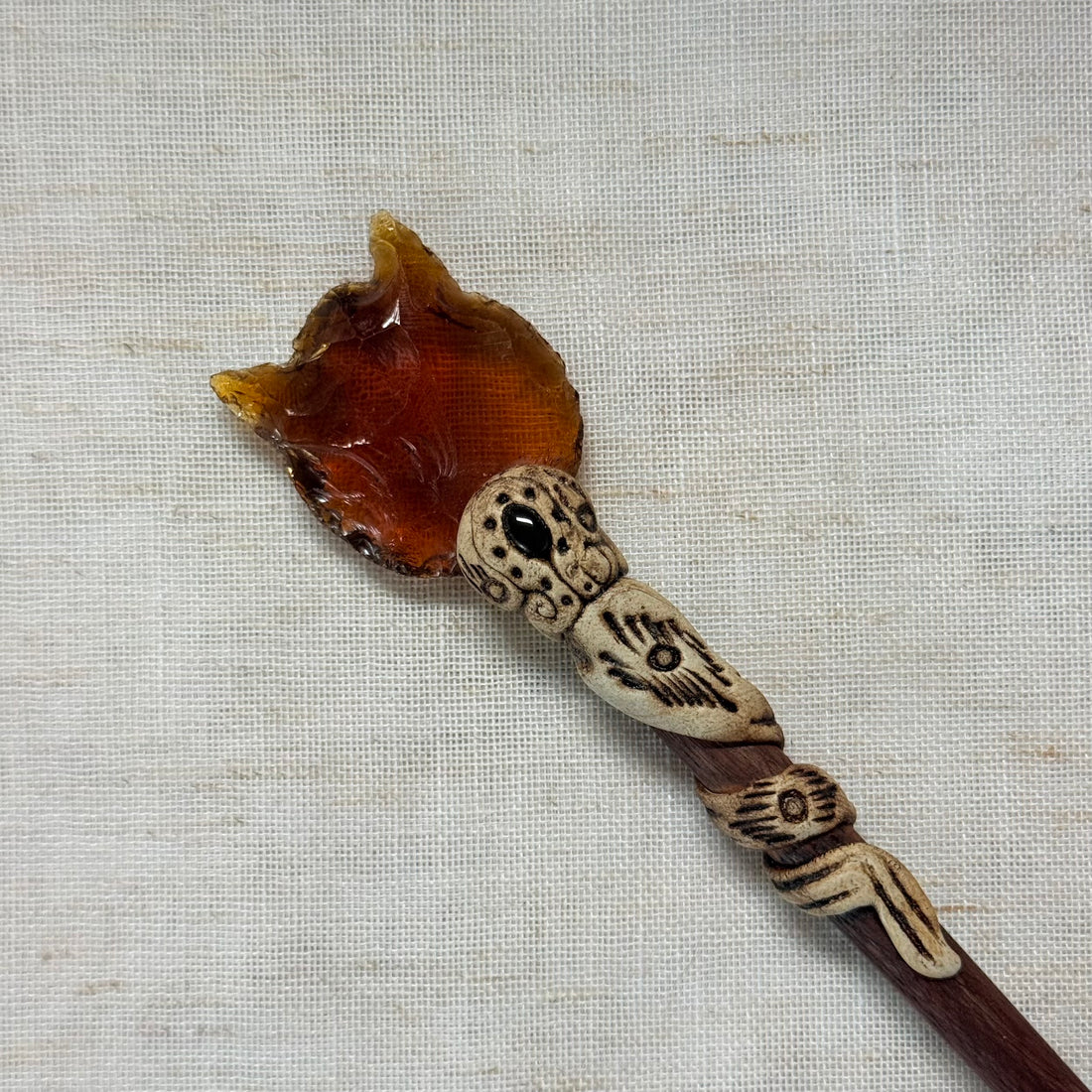 Mahogany Wooden Hair Stick