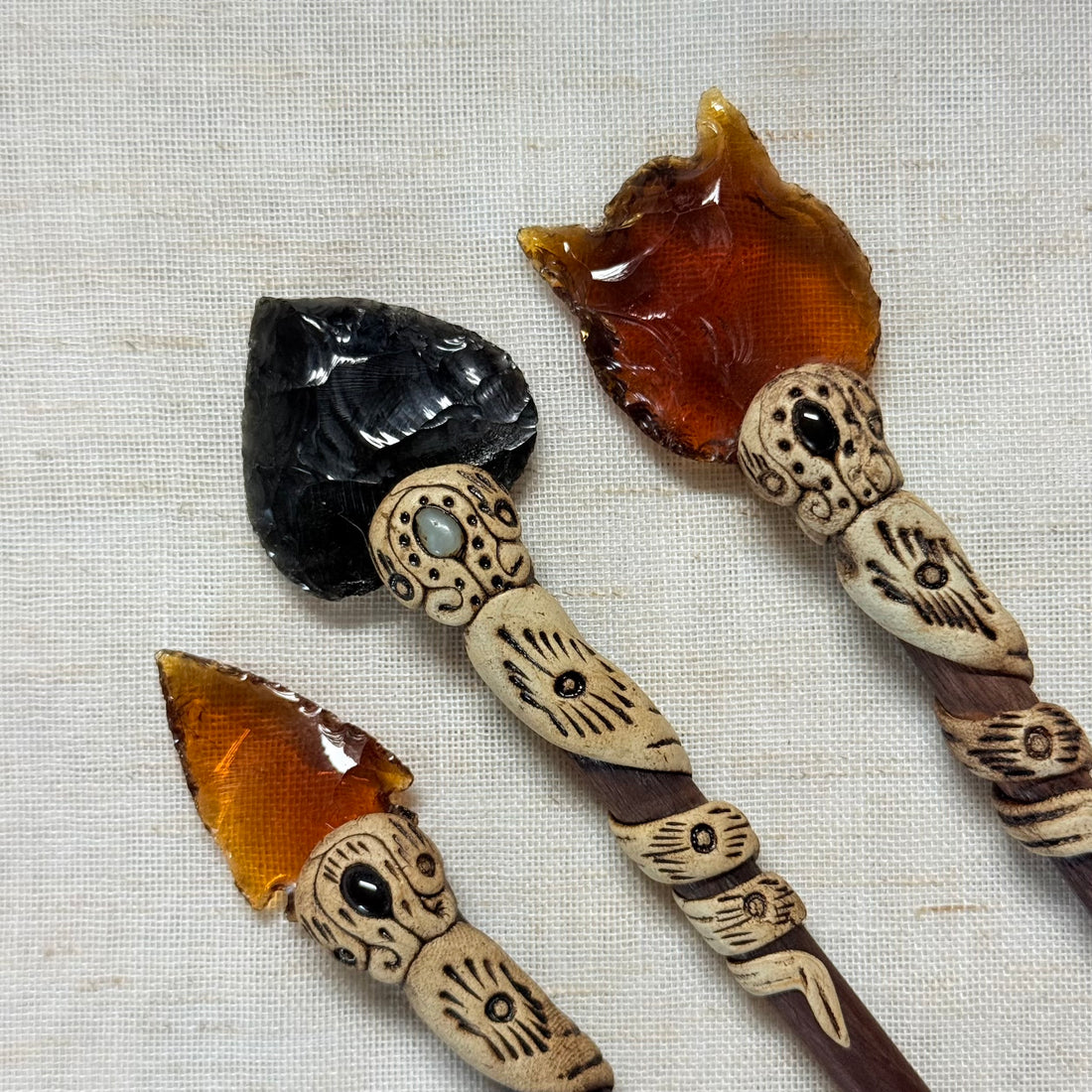 Mahogany Wooden Hair Stick