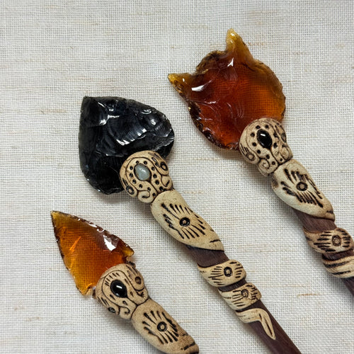 Mahogany Wooden Hair Stick
