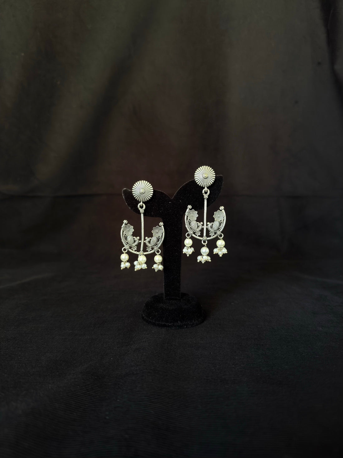 Bird & Pearl Chandelier Earrings