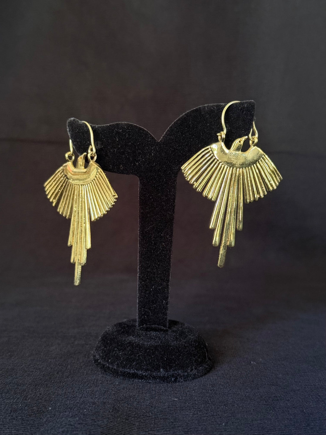 Rising Bird Fan Earrings