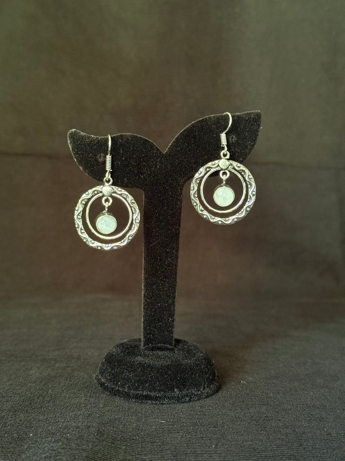 Orbit Stone Drop Earrings