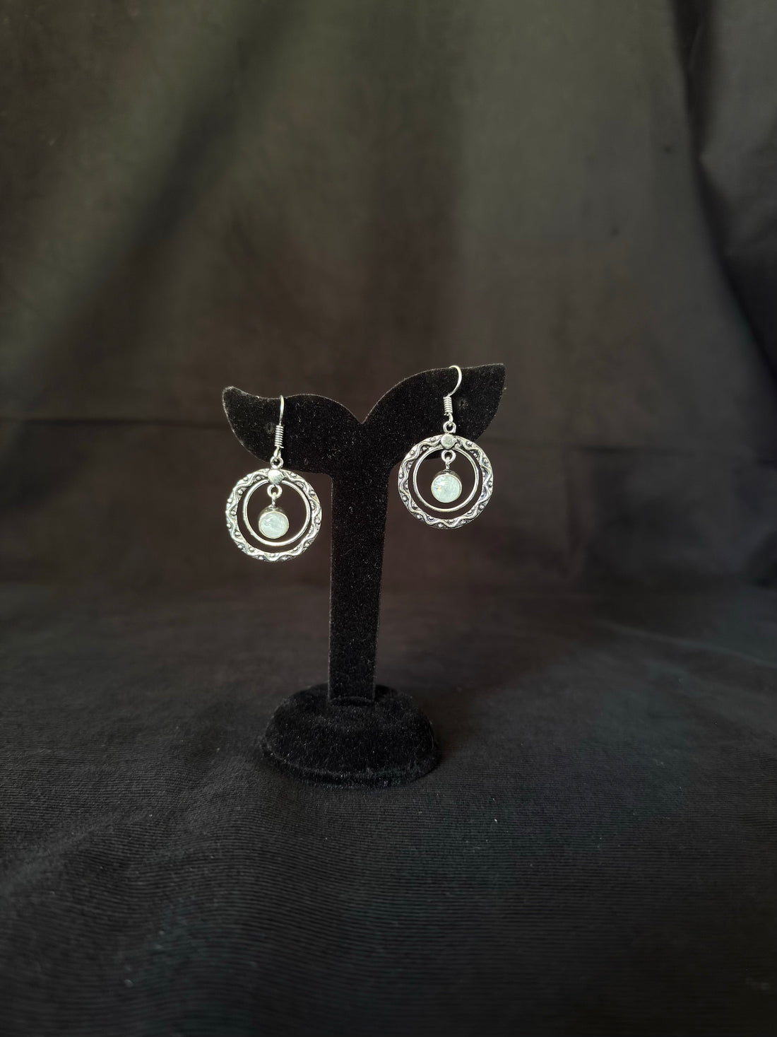Orbit Stone Drop Earrings