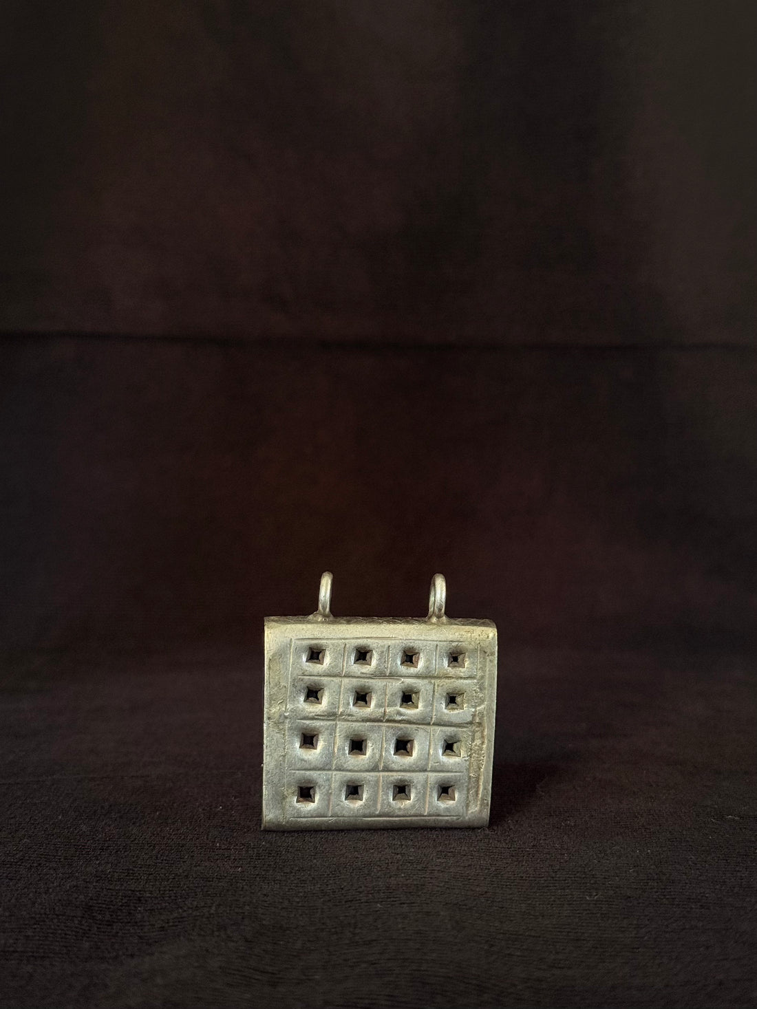 Engraved Garden Square Pendant