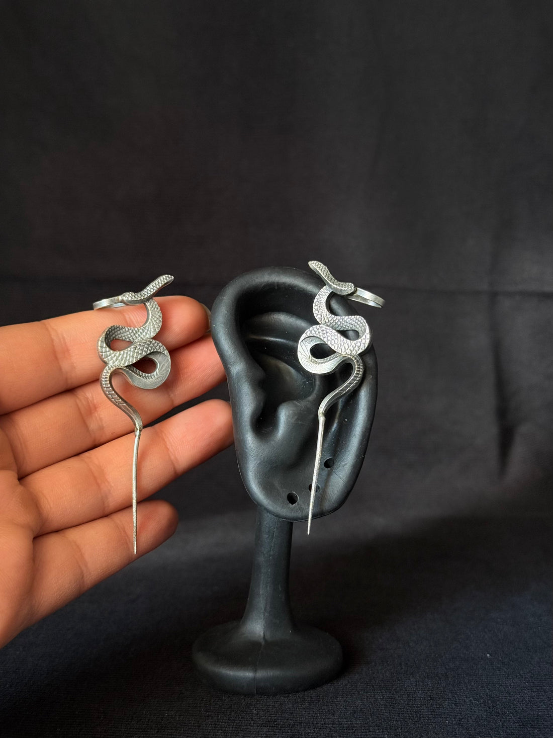 Snake Ear Cuff Earrings — Pair