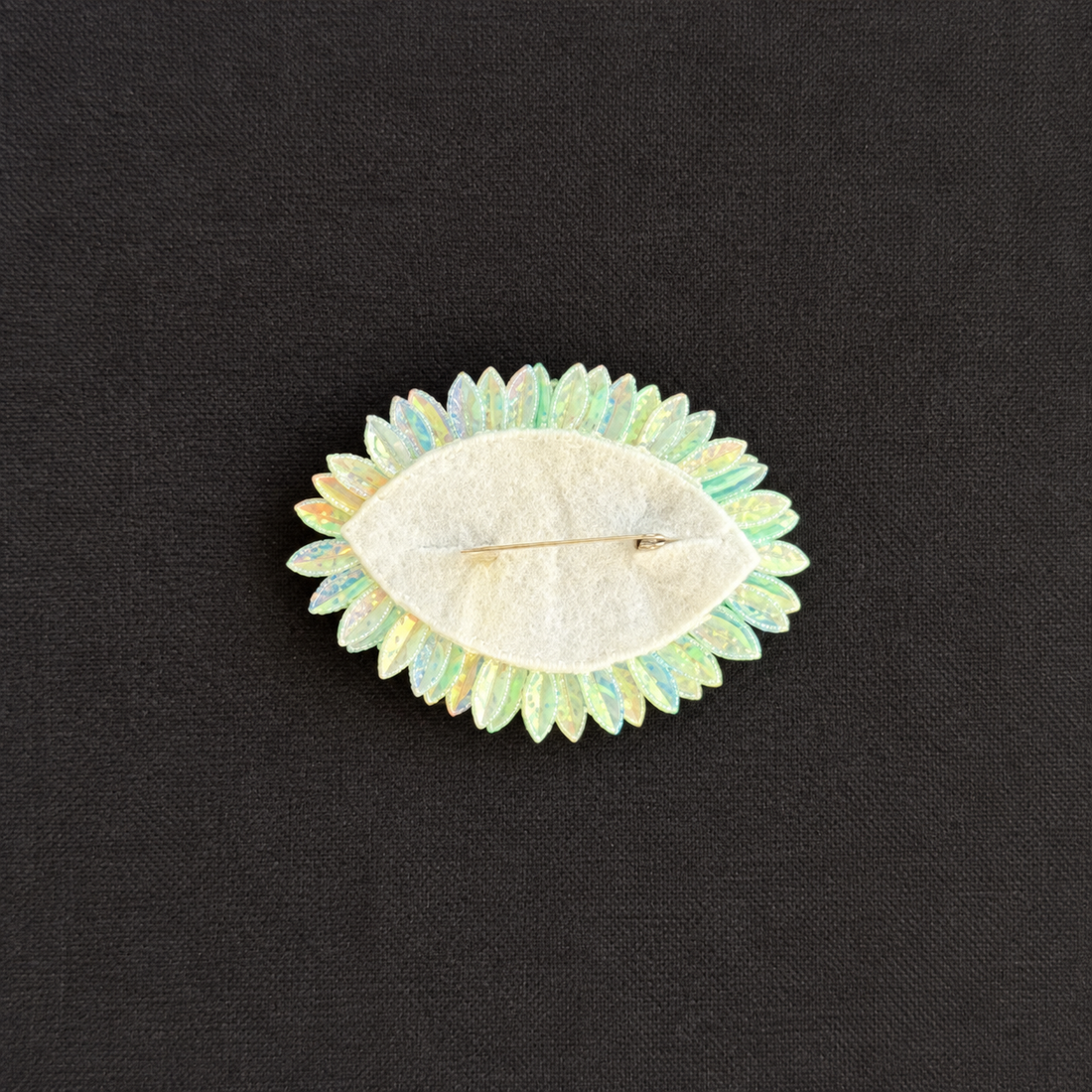 Hypnotic Halo — Handmade Beaded Eye Statement Brooch