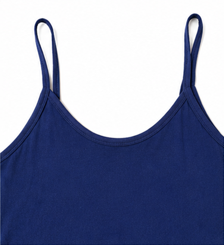Blue & Black Cutwork Tank Top
