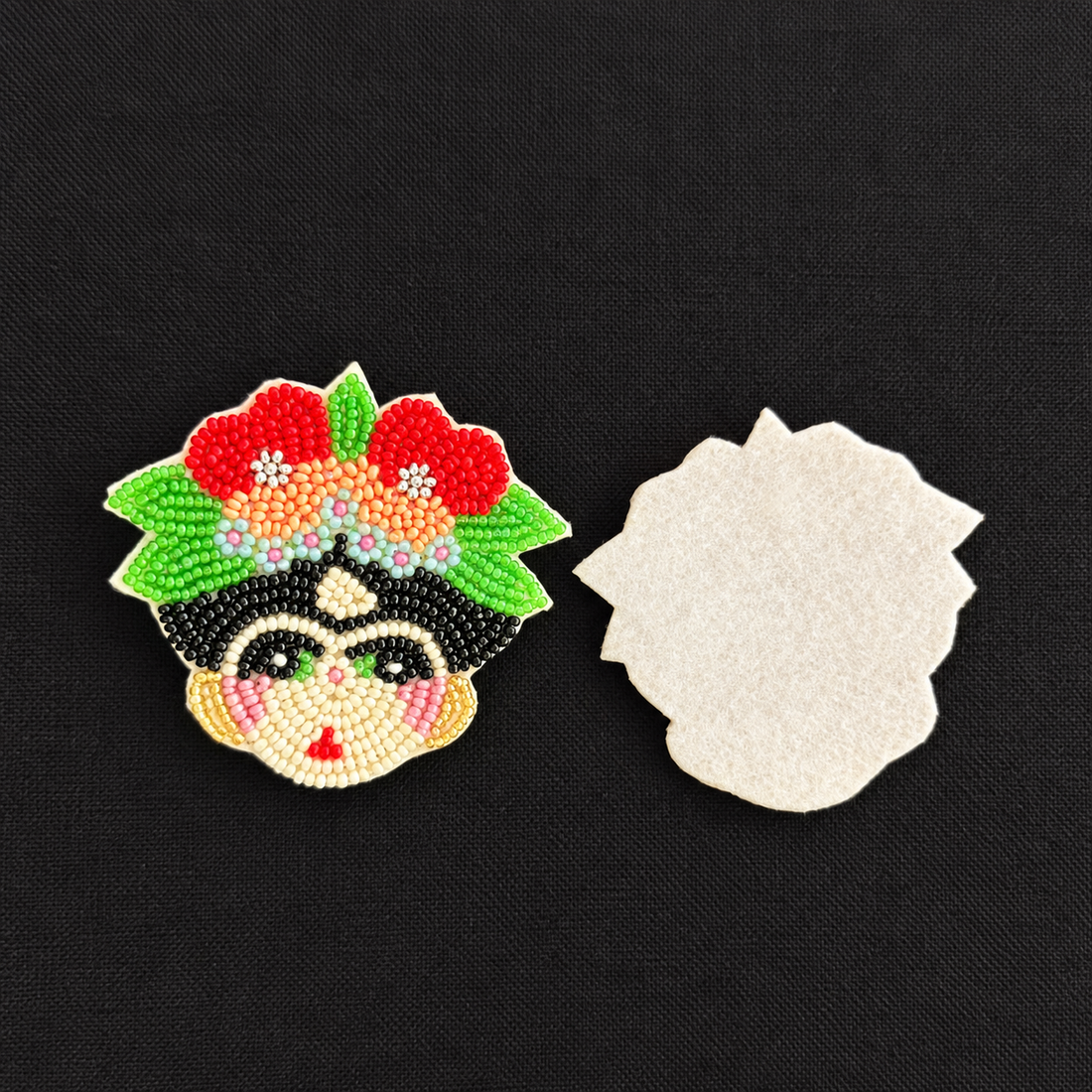 Flower Crown Muse — Handmade Beaded Statement Earrings