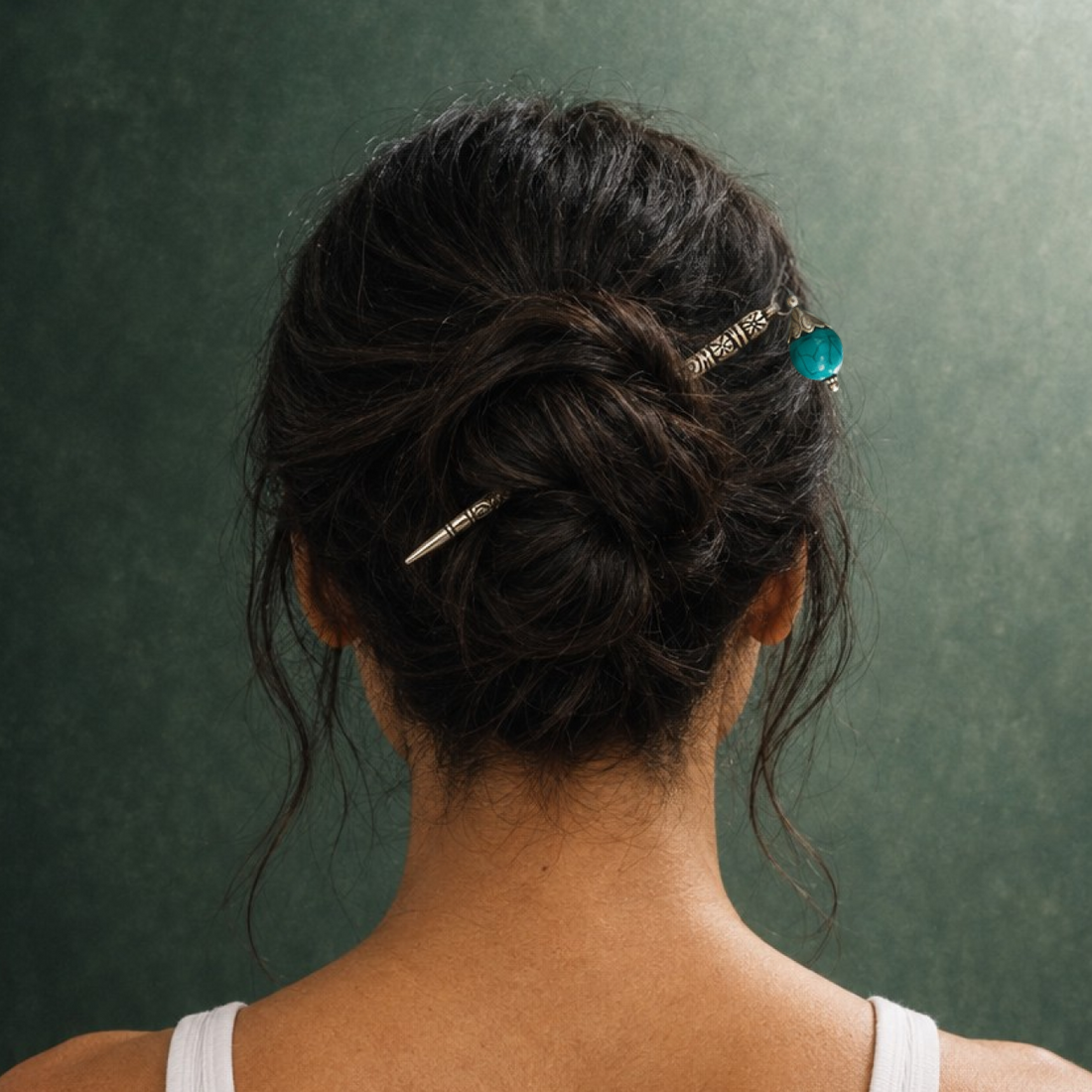 Beaded Metal Hair Sticks – Assorted Color Tops
