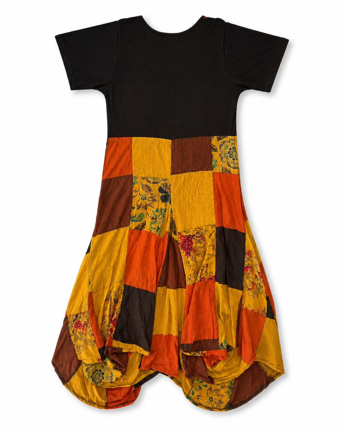 Multicolor Patchwork Harem Jumpsuit
