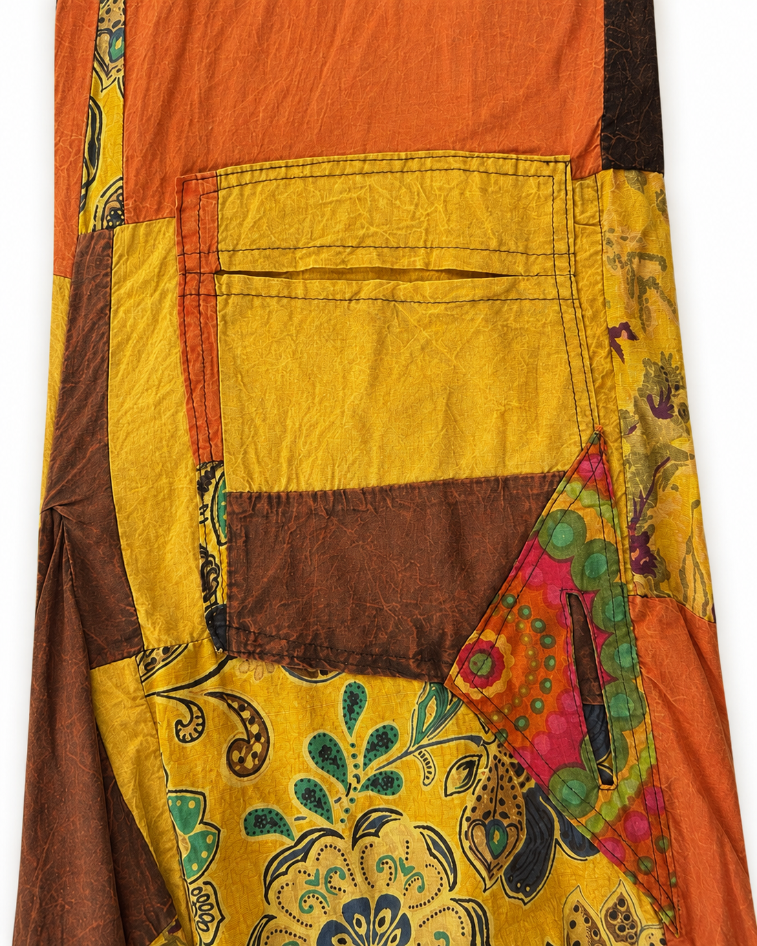 Multicolor Patchwork Harem Jumpsuit