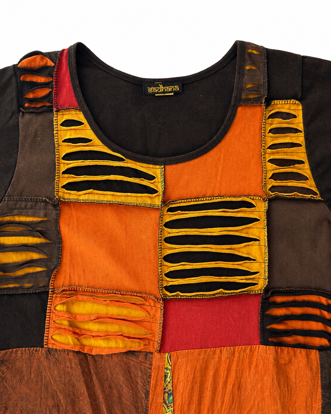 Multicolor Patchwork Harem Jumpsuit