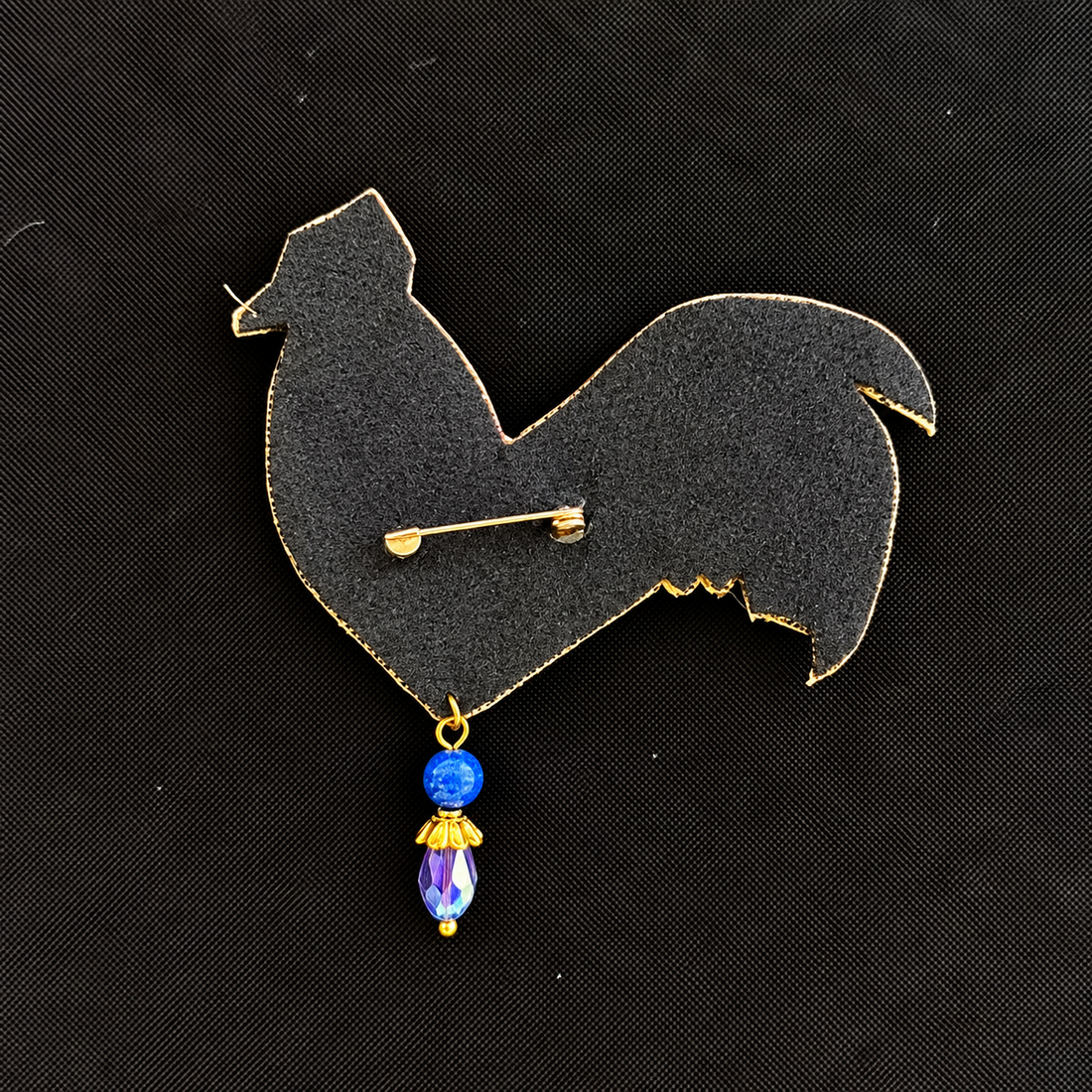 Rooster Riot — Handmade Beaded Rooster Statement Brooch