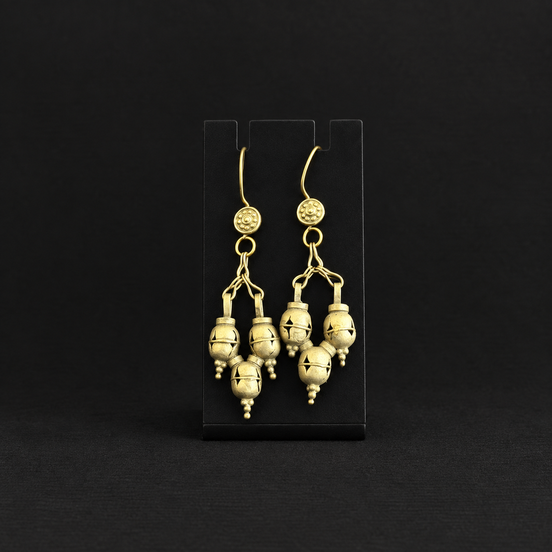 Vintage Triple Bell Cascade Earrings
