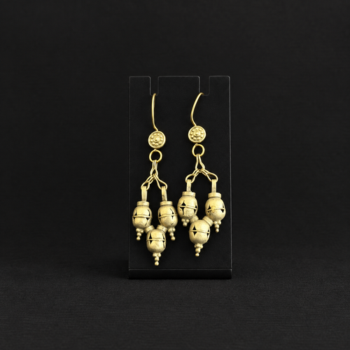 Vintage Triple Bell Cascade Earrings