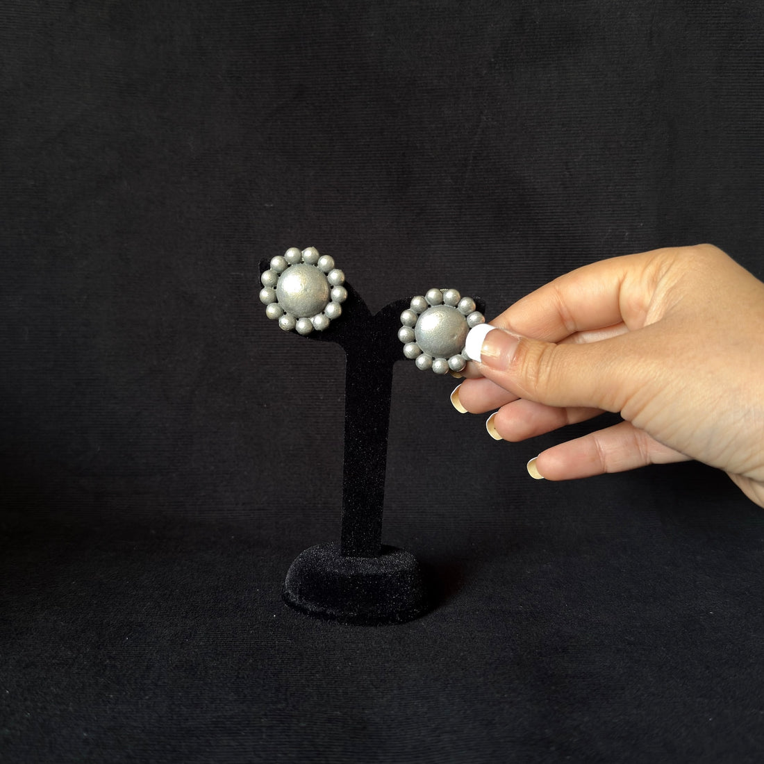 Dots Dome Statement Studs