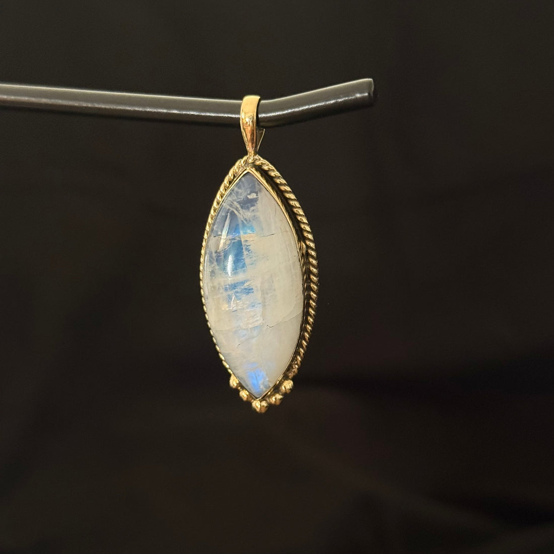 Moonstone Marquise Statement Pendant