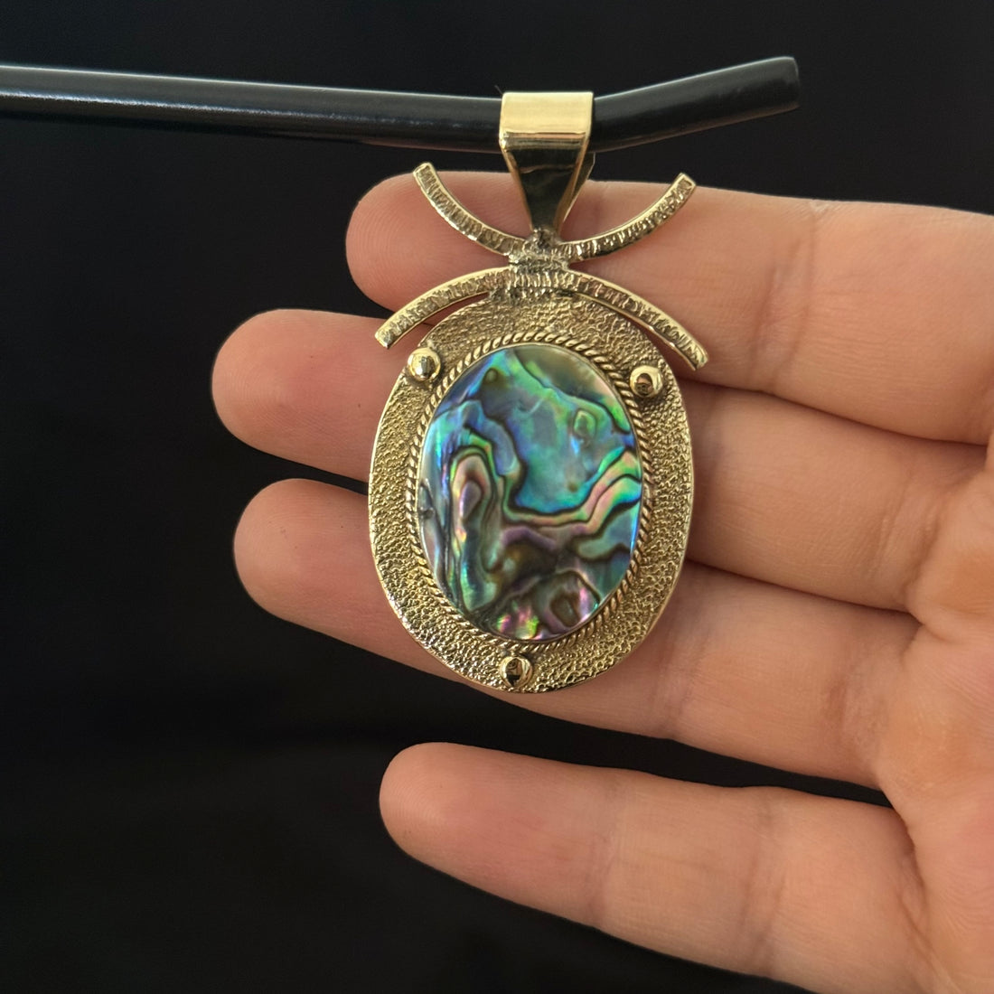 Abalone Bug Statement Pendant