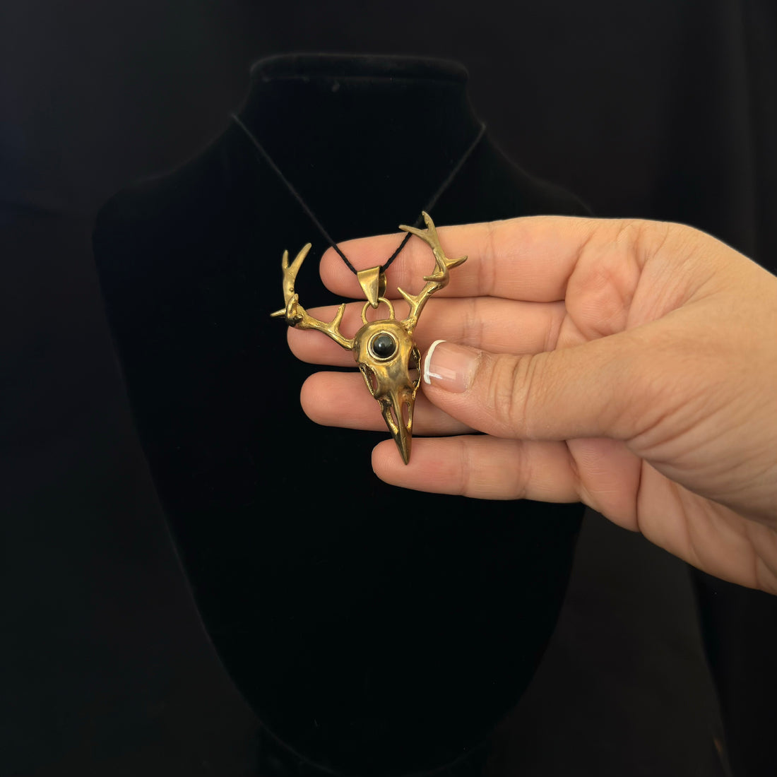 Antler Skull Pendant
