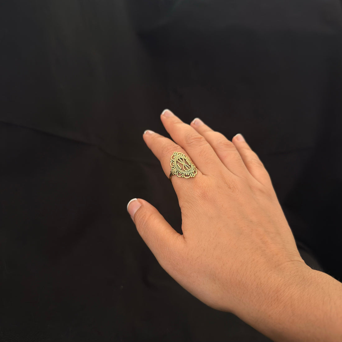 Ornate Infinity Ring
