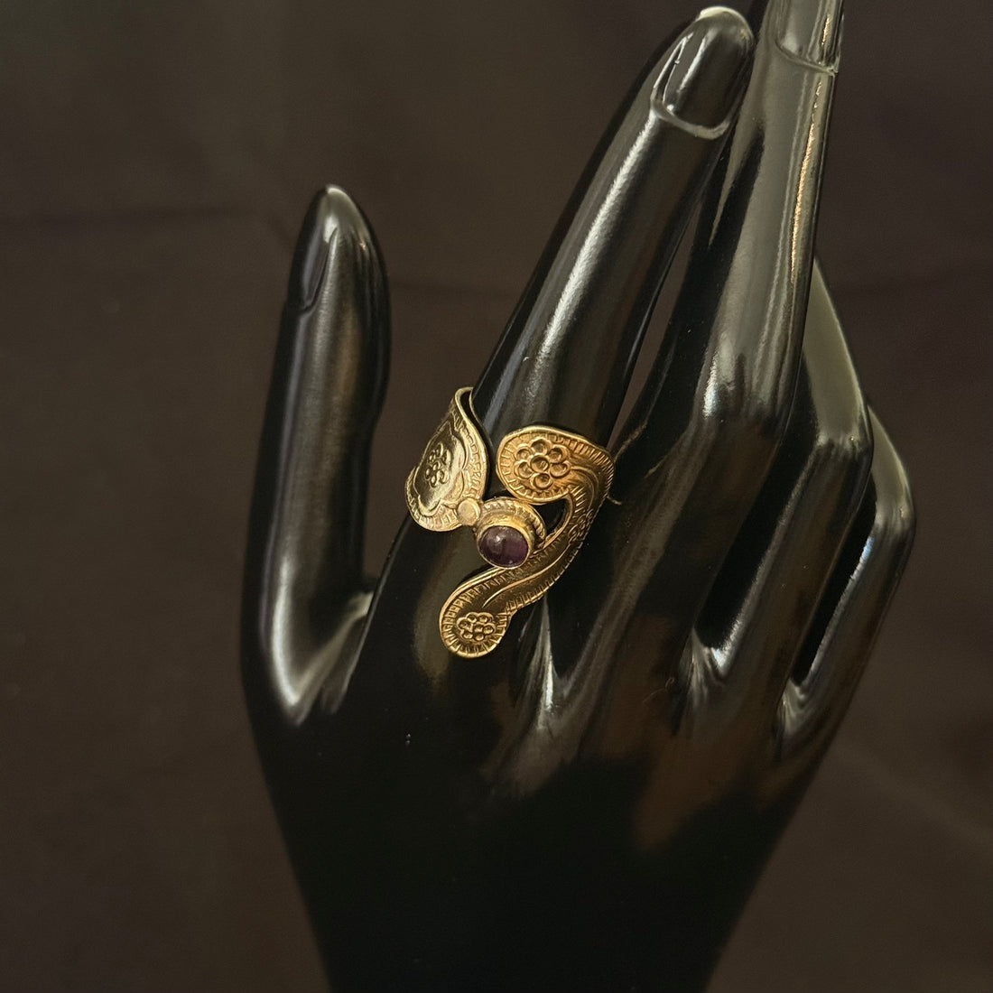 Paisley Purple Stone Ring