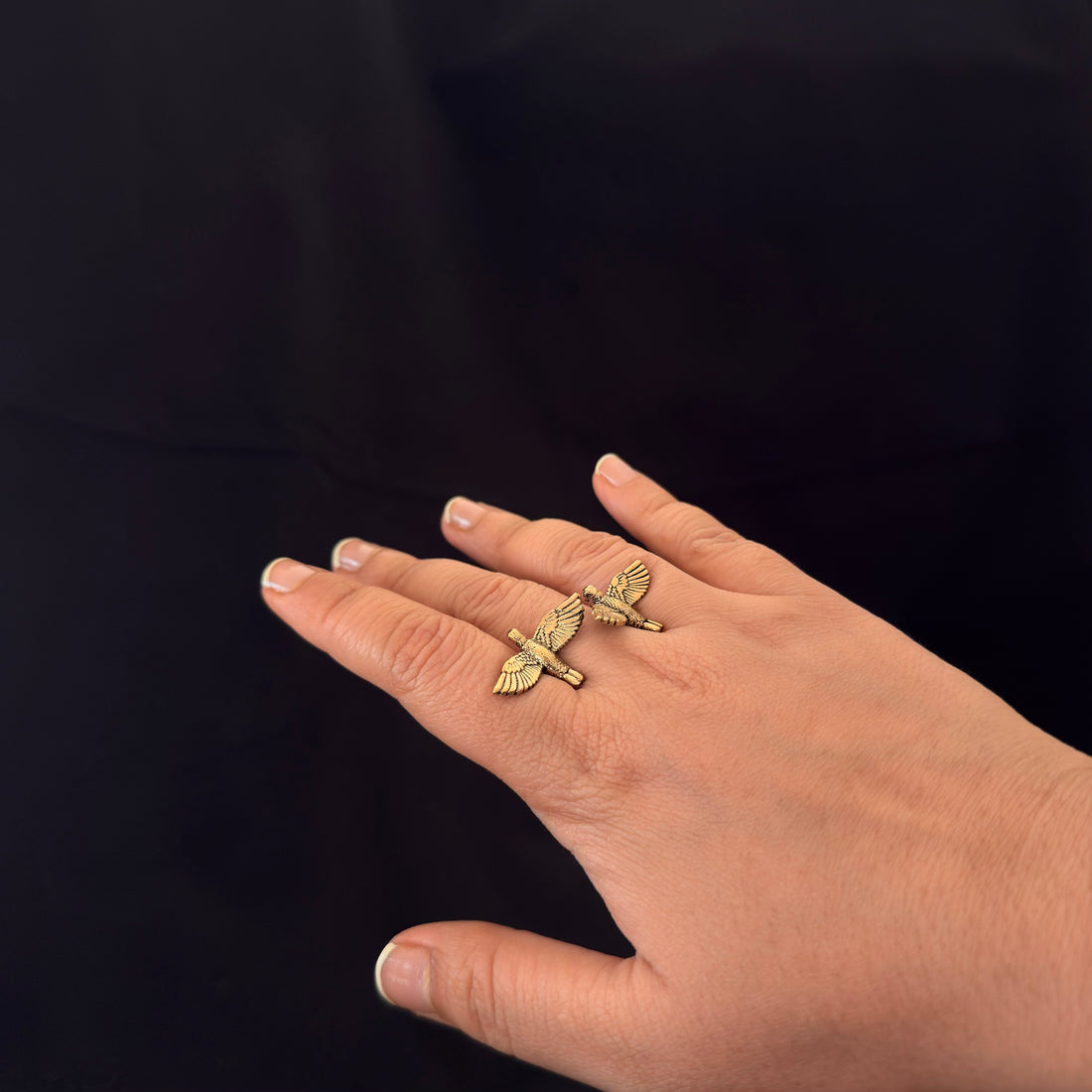 Twin Flight Brass Ring