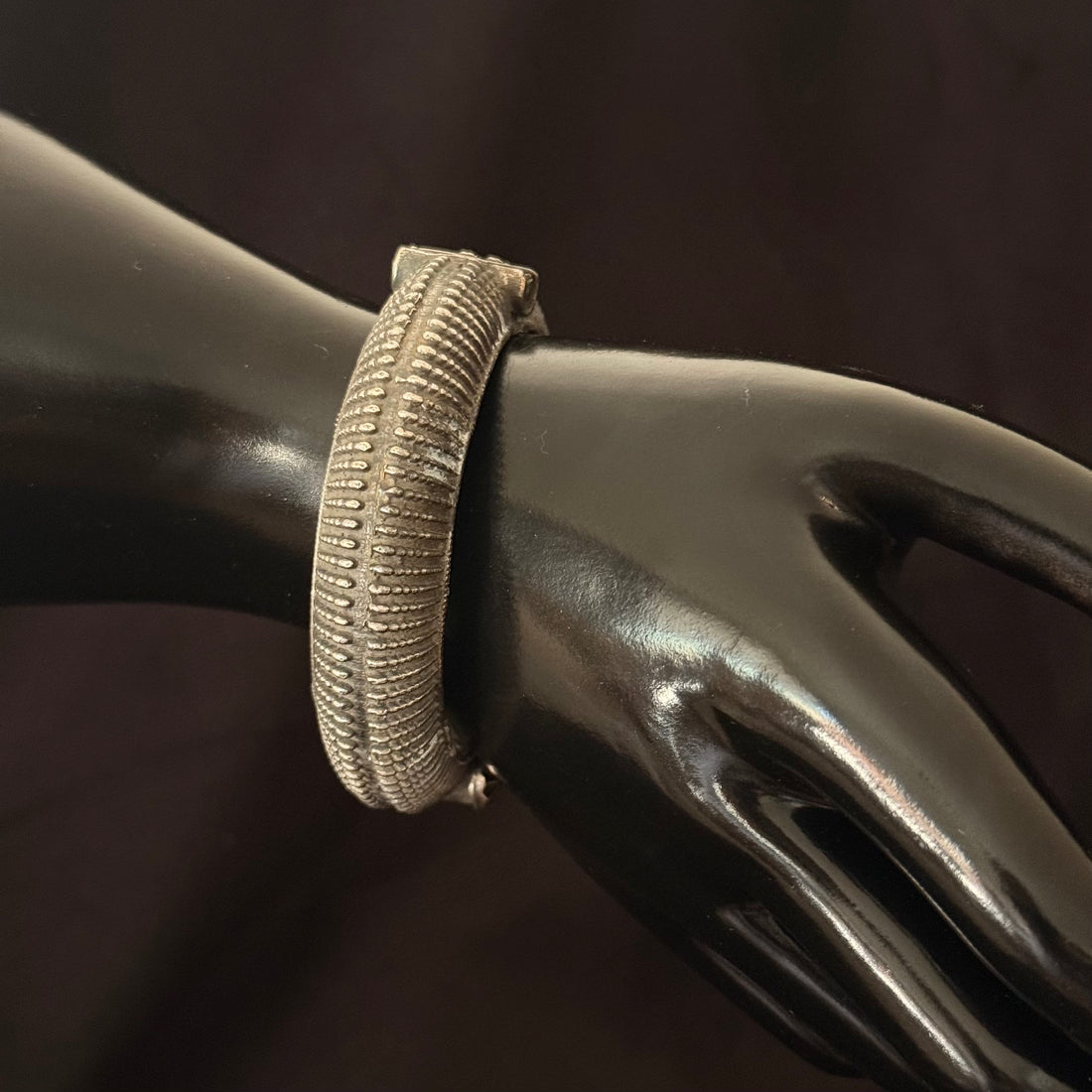 Ribbed Lock Cuff