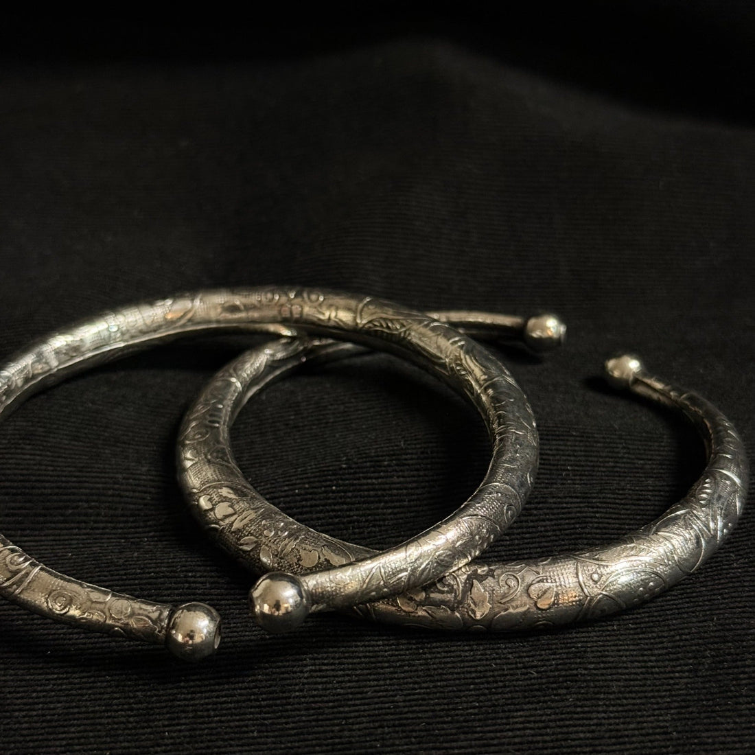 Floral engraved boot cuff styles