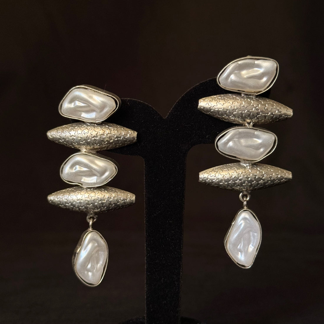 Sculptural Pearl Drops