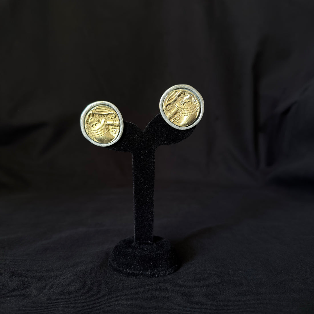 Gold Profile Studs