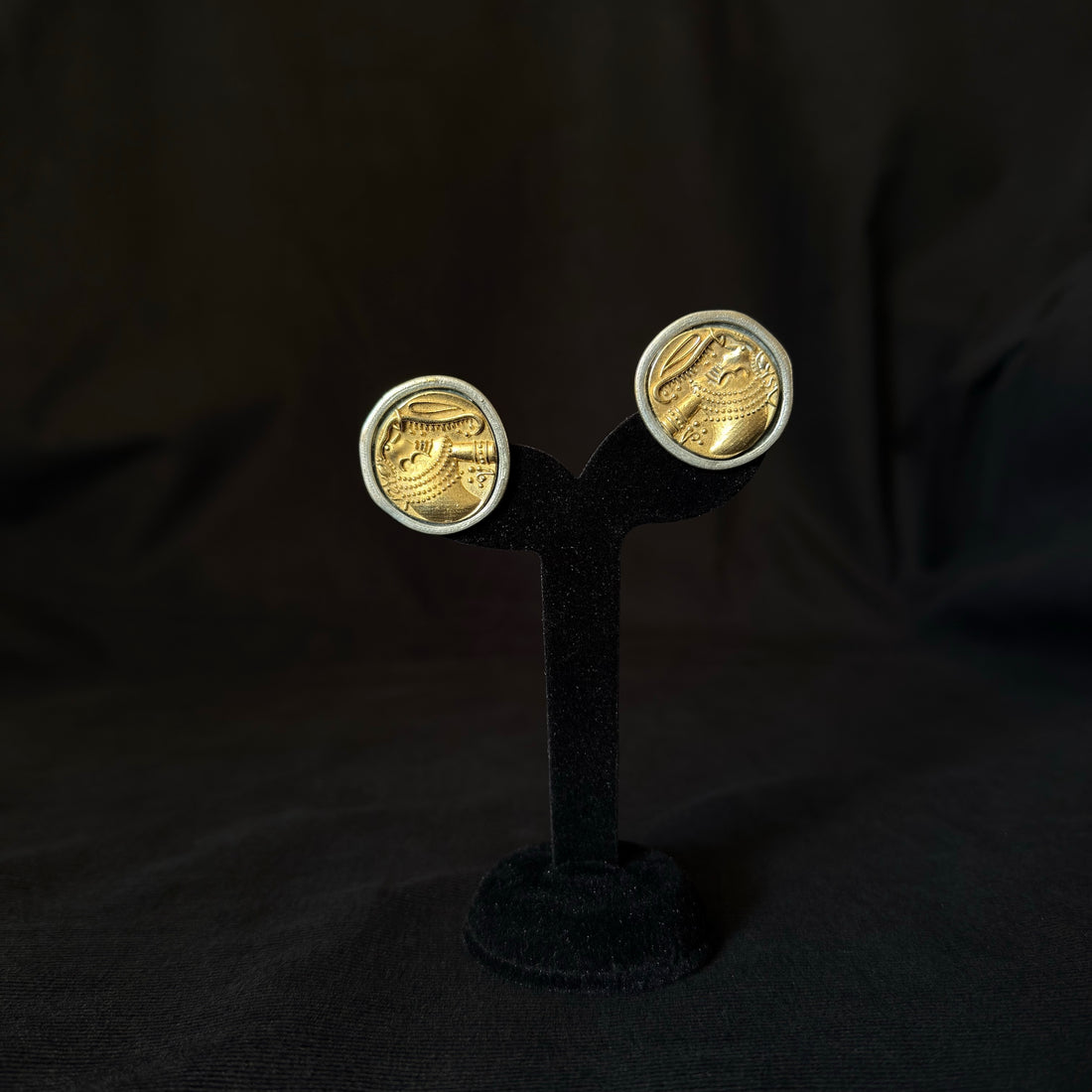 Gold Profile Studs