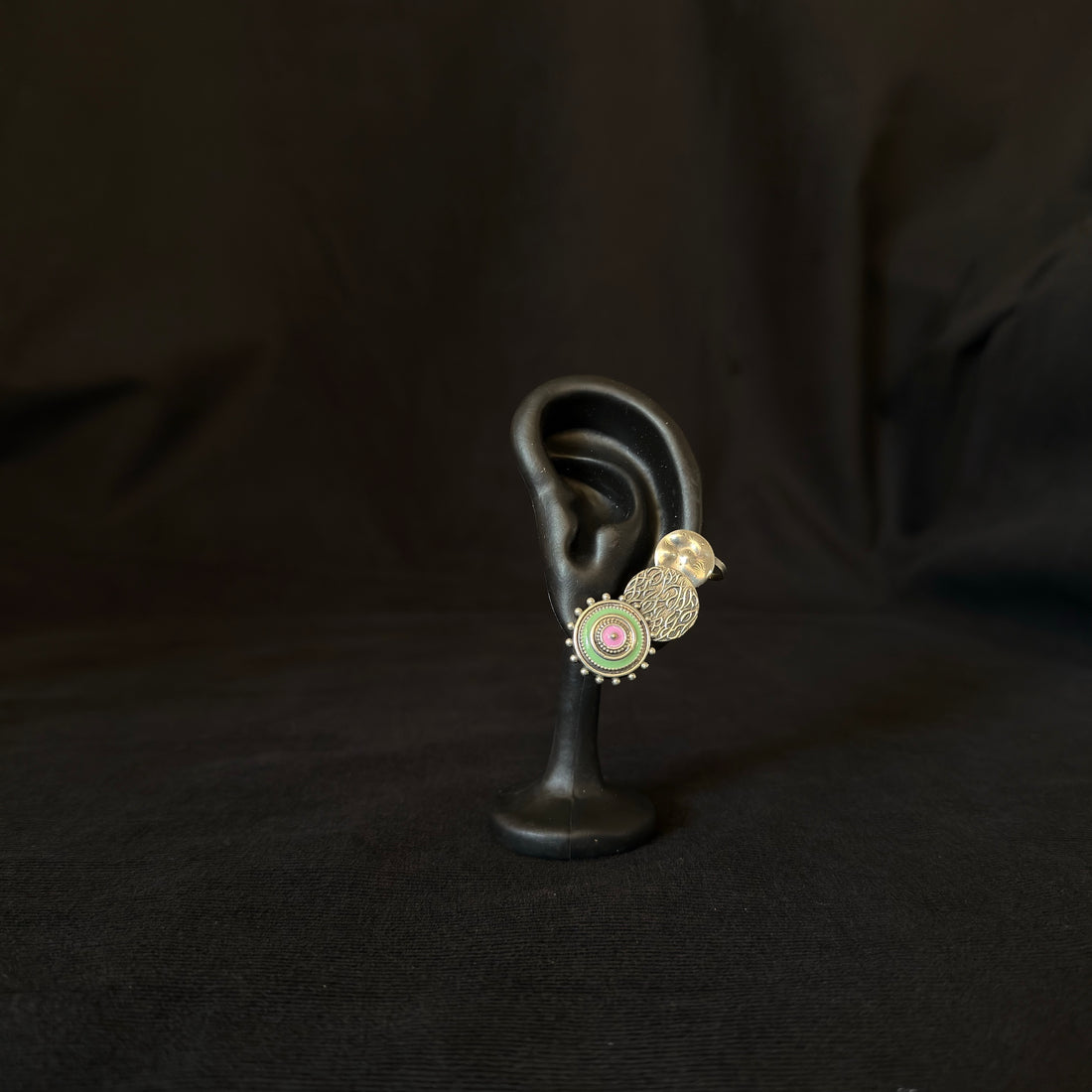 Pastel Medallion Ear Cuffs