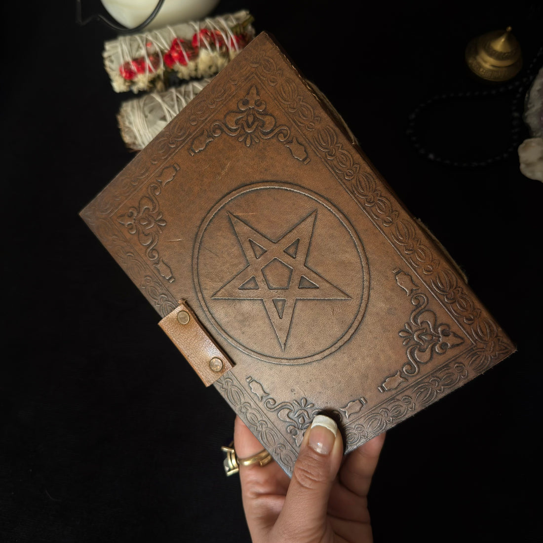 Triple Stone Leather Journal