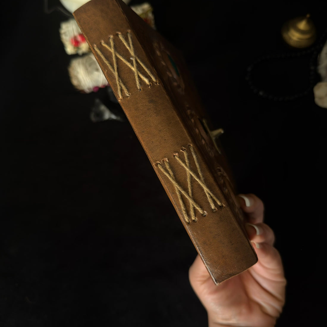 Triple Stone Leather Journal