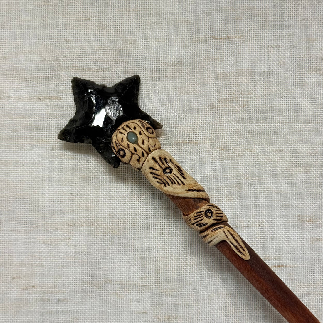 Star Wooden Hair Stick