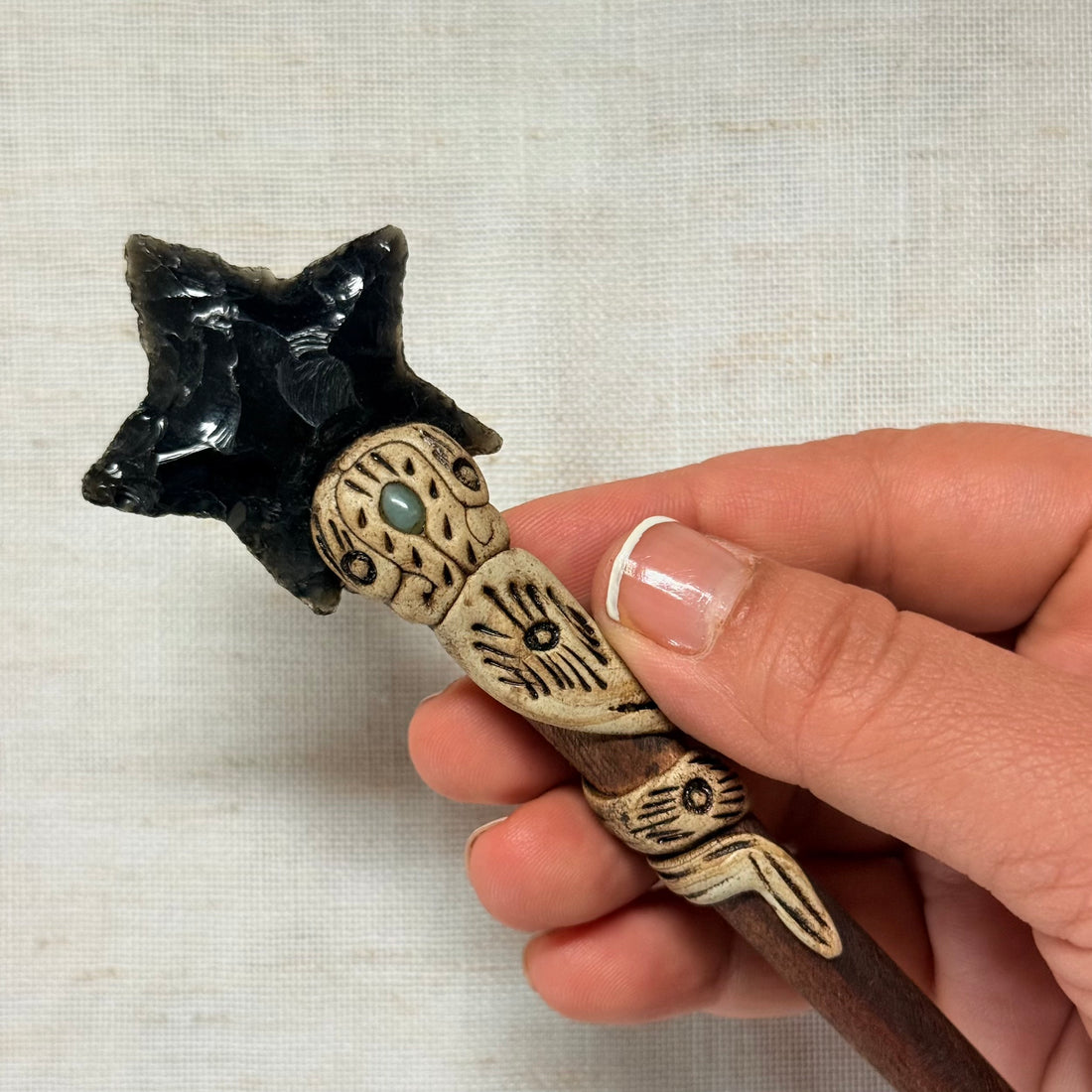 Star Wooden Hair Stick