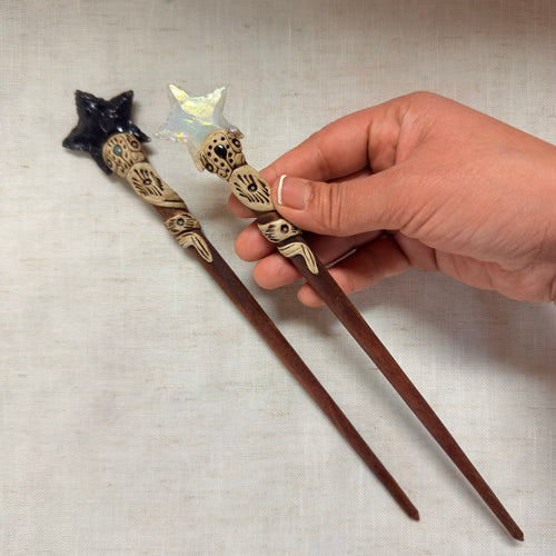 Star Wooden Hair Stick
