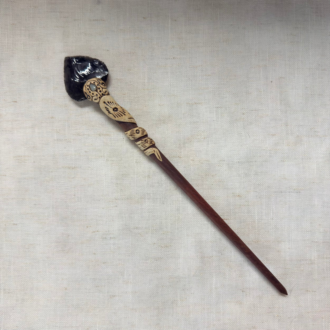 Black Obsidian Arrow Hair Stick